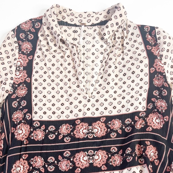 Free People Tunic floral printed blouse Size small - Picture 3 of 7